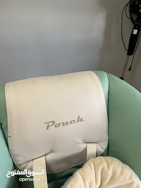 كرسي أطفال لون أزرق سماوي pouch بسعر مناسب للجميع
