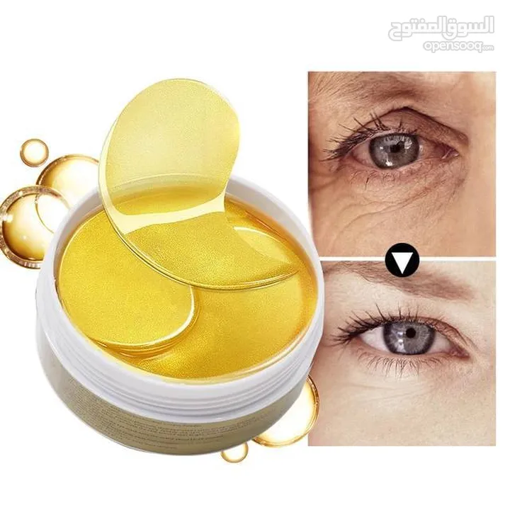 شرائح تحت العين الكورية  ماسك العيون بالذهب   فوائده :::: 1- يعيد تجديد وتحفيز نشاط خلايا البشرة
