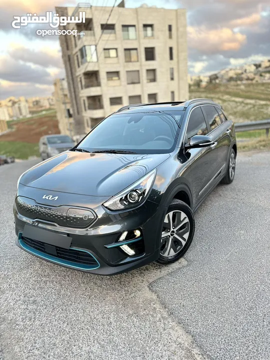 كيا نيرو Kia Niro EV كهربائية بالكامل 2022 فل اعلى صنف مع فتحة فحص عداد قليل 27 الف كاش او اقساط