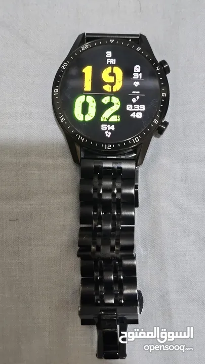 Huawei Watch GT 2 46mm Matt Black Metal Strap