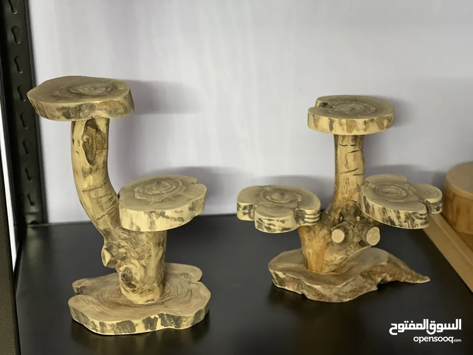 تحف خشب طبيعي