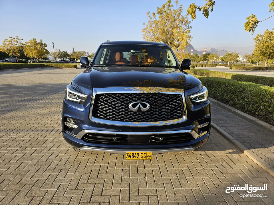 انفنتي QX80 2021 فول ابشن نظيف جدا