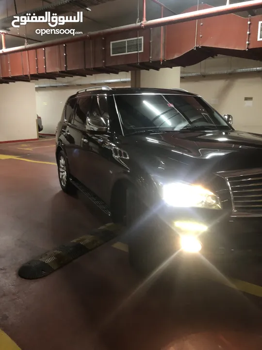 Infinite QX80 black 2014 انفينيتي qx80 اسود 2014