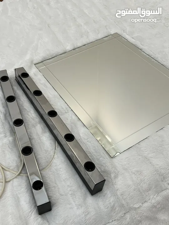 مرايه (منظره) جداريه ايكيا مع ستاند ليتات IKEA wall mirror+ wall lamp