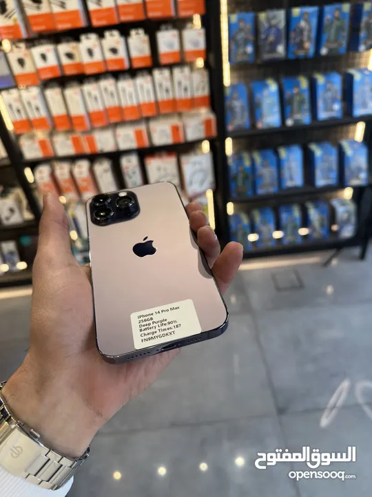 IPHONE 14 PRO MAX (256GB) USED LIKE NEW / ايفون 14 برو ماكس 256 جيجا مستعمل حاله الجديد كفاله سنتين