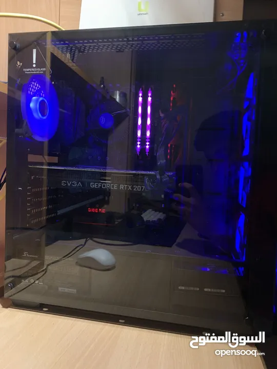 للبيع جهاز PC قوي للألعاب والبث — RTX 2070 SUPER + i7-8700