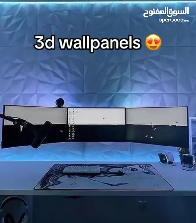 3d wall panel - لوح ثلاثيه الأبعاد مقاس نص متر عاليه الجوده