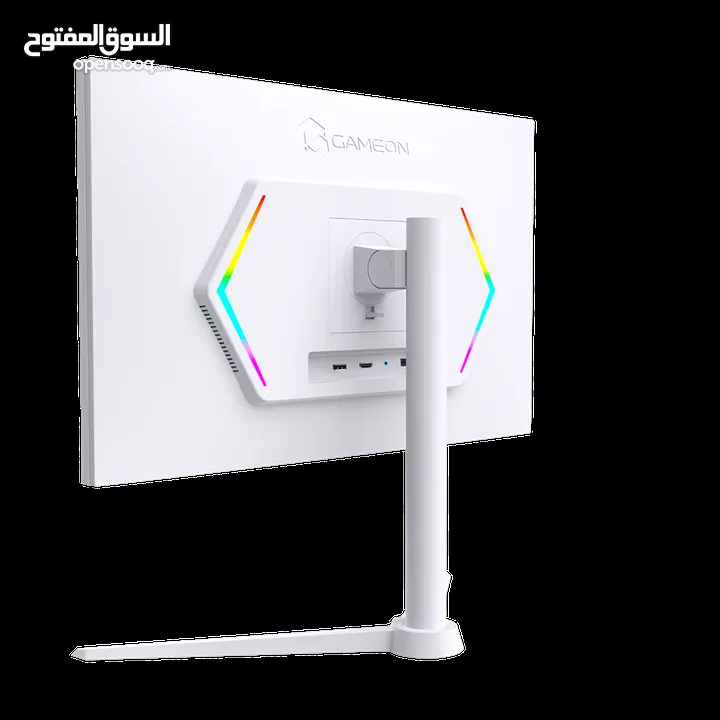 GAMEON GOA24FHD190IPS Artic Pro Series 24" شاشة جيم اون لون ابيض بجنن وصورة احلى