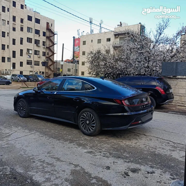 هيونداي سوناتا 2022 لون اسود ملوكي فحص كامل جمرك حديث كاش واقساط وارد كوري