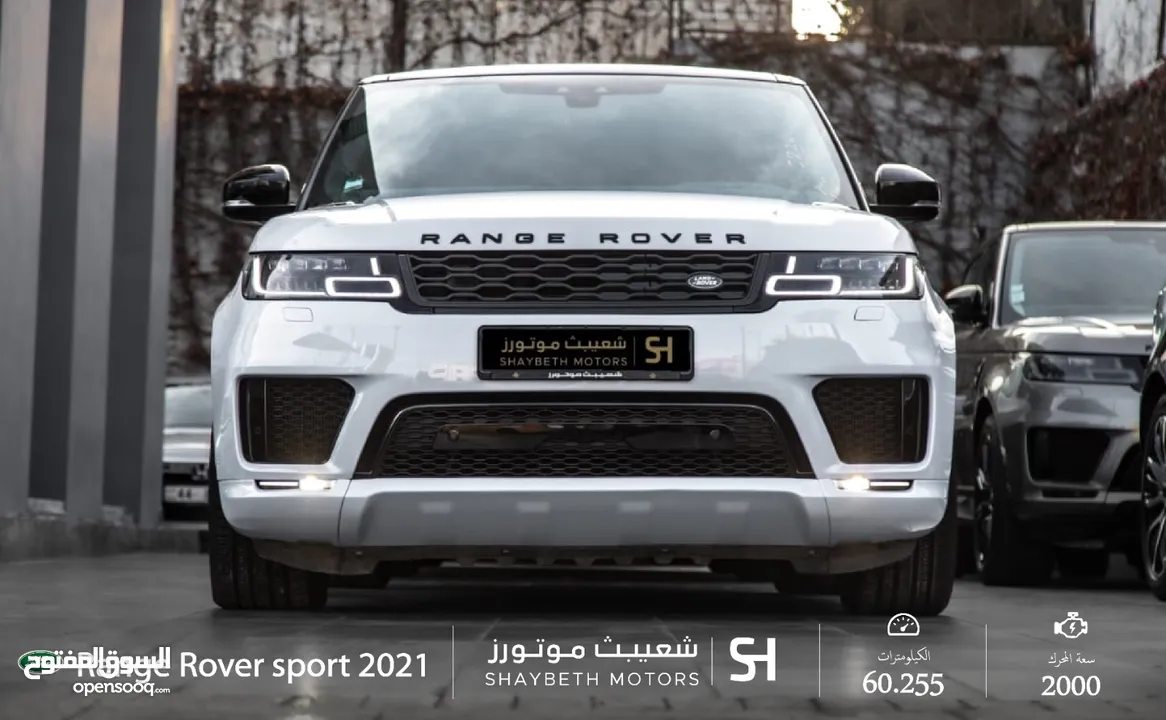 Range Rover Sport P400e Hse 2021 Black package     يمكن التمويل