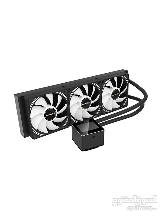 Huntkey MVP V360 3 Fans CPU Cooler مراوح تبريد للكيس 3 متوفرين باللونين الابيض و الاسود