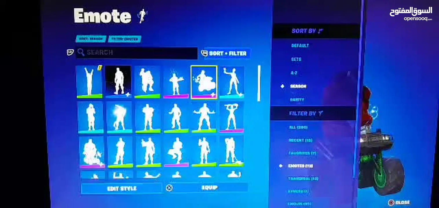 حساب Fortnite للبيع بشتغل بس على البلاستيشن قديم من 2017