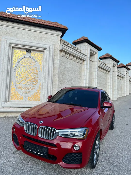 BMW X4 ام بكيج شركه ماطور 2000 بنزين توين تيربو . موديل 2015 ماشي 80000 فقط عداد حقيقي 4×4