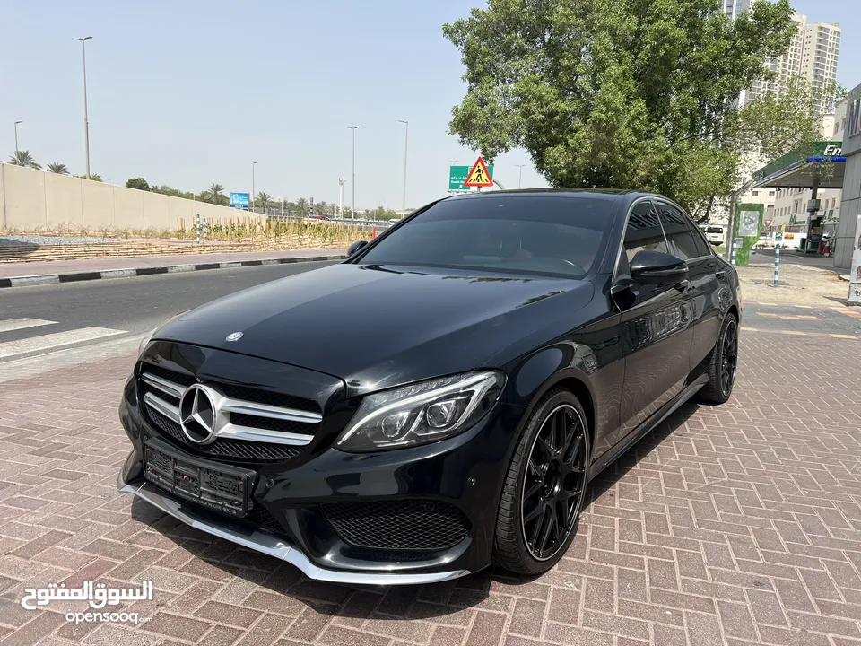 Mercedes C200, AMG, GCC Space, Low Millage, 4 Cylinder, Full Options.