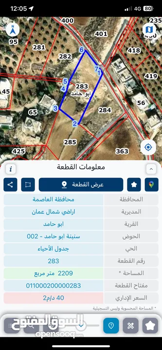 ارض للبيع بجانب شارع الاردن