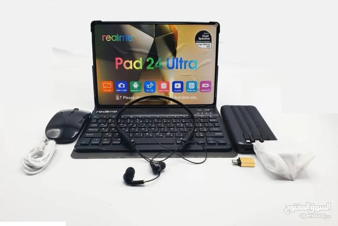 تابلت نوع ( Realime PAD 24 Ultra ) بشكل انيق وجودة عالية لون رصاصي للبيع