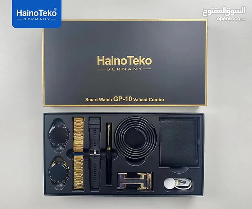 Haino Teko Germany GP 10 HD Full Screen Two Smart Watch with Two Strap and Men’s fashion accessories