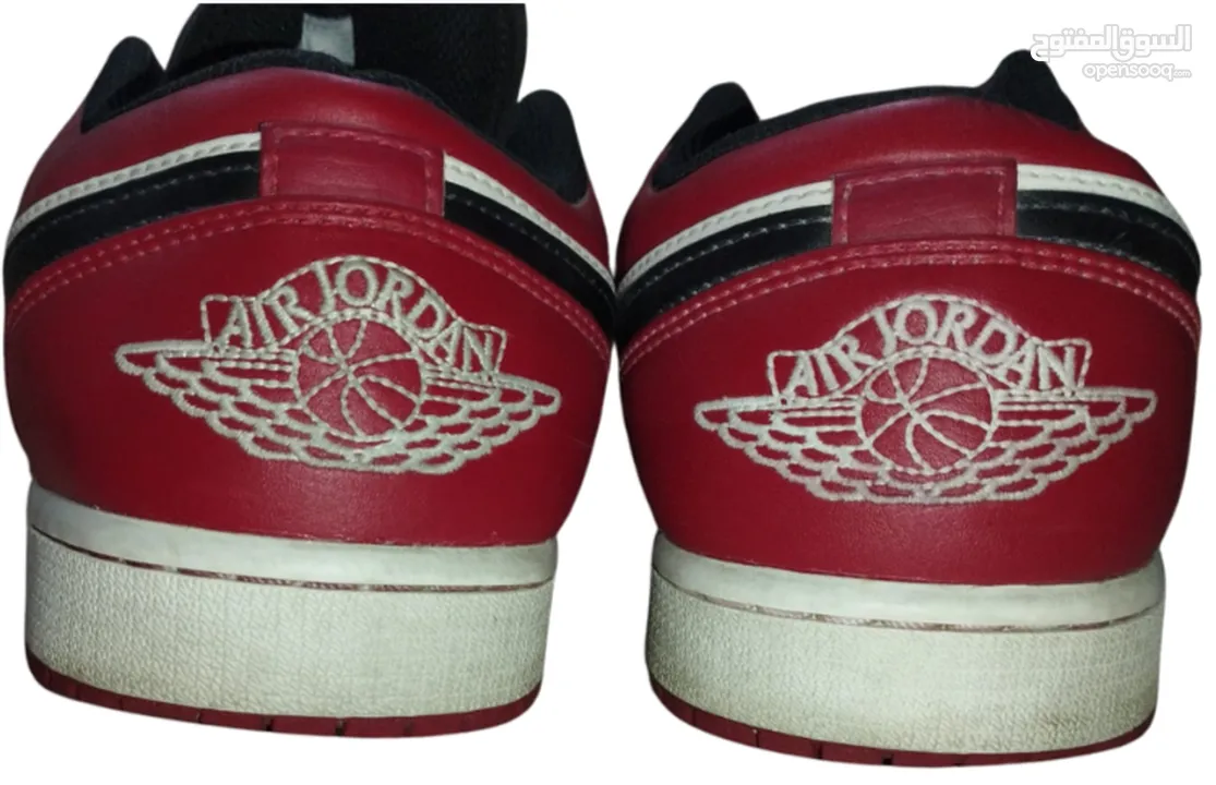 Jordan Men's Air Jordan 1 Low Bred Size  بوت نايك جوردن 1 10