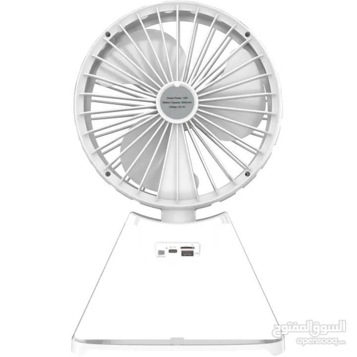 ZQS-F801 3 Blades Bluetooth Speaker مروحة مع سماعة صوت روعة 3 سرعات واضاءة ليلية