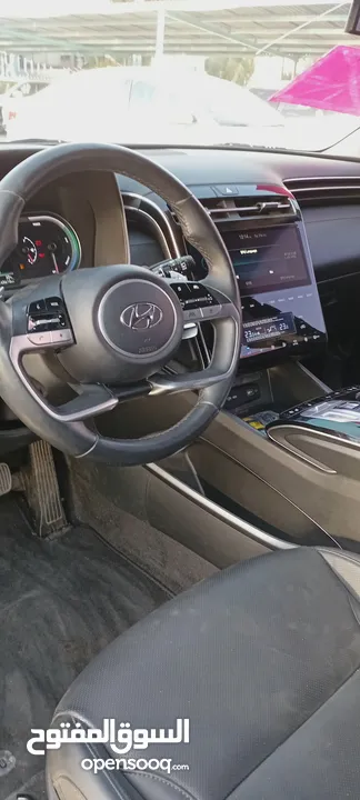 Hyundai Tucson hybrid 2021  هيونداي توسان هايبرد 2021  . وارد كوريا الجنوبية  . فحص 7 جيد -