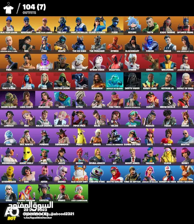 حسابات فورت للبيع  بأسعار ممتازة قرأء الوصف تحت وأسعار ترضي الجميع.....................