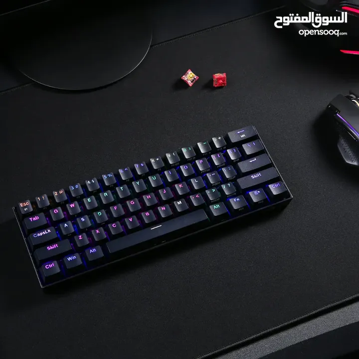 Redragon K530 Pro Draconic 60% Bluetooth/2.4Ghz/Wired - Brown Switch