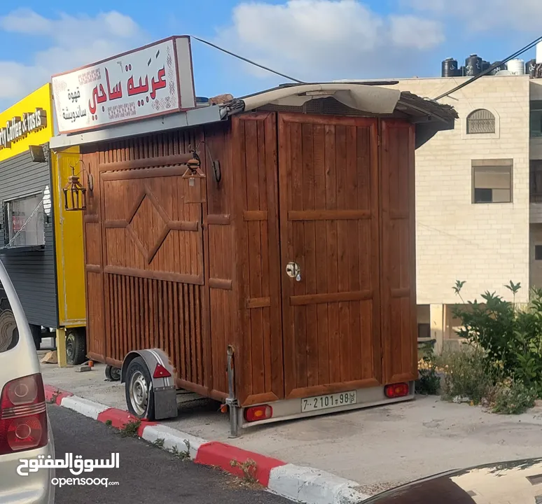 كوشك خشبي ممتاز و مميز كفتيريا طعام و مشروبات باردة و ساخنه