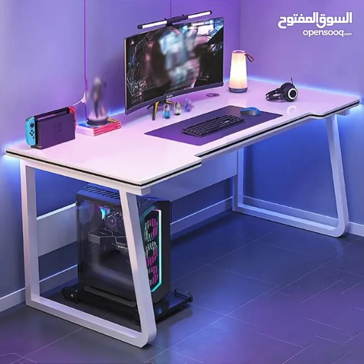 طاولة جيمينغ / مكتب كمبيوتر – تريند السيت أب العصري إذا بدك مكتب يجمع بين الشكل الفخم والع