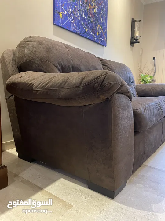 Nabuk Fabric Sofa Set (3 piece)