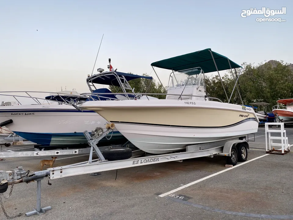 American V Hull PROLINE 24 Sport w Twin SUSUKI 140 engines 300hrs only