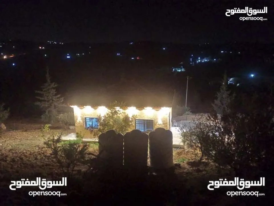لقطه مزرعه مع بيت ريفي 48 الف قابل للتفاوض منطقه ريف جرش