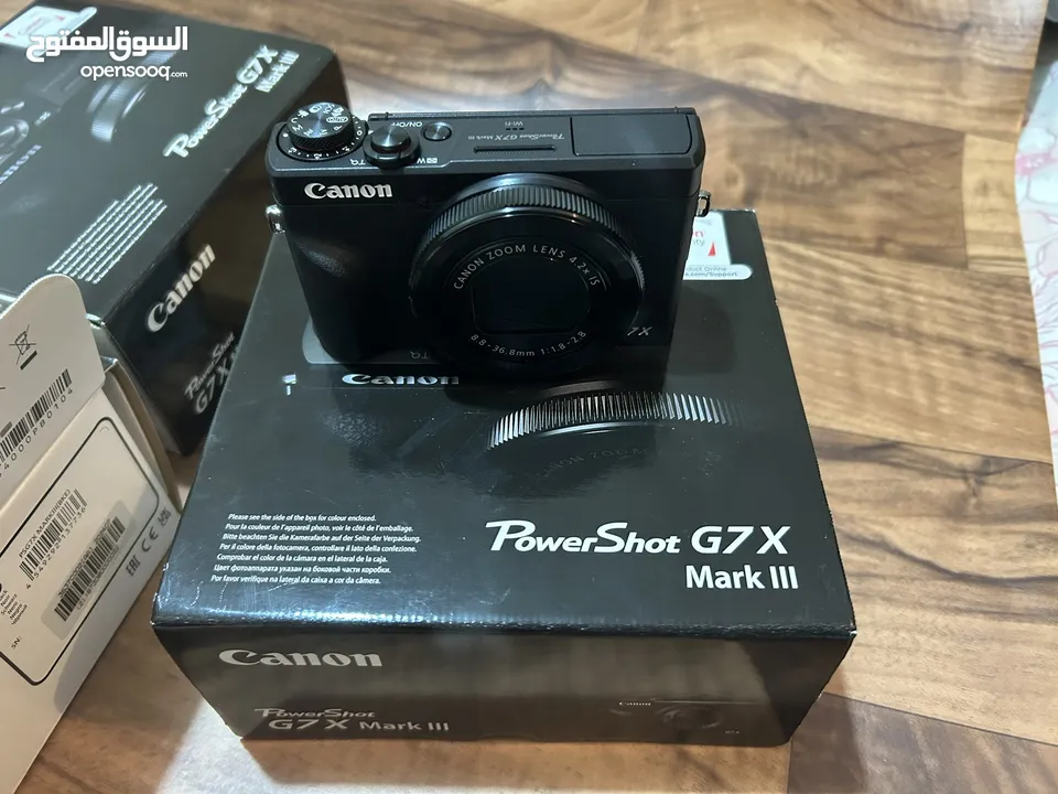 Camera canon G7x lll  newكفاله سنه