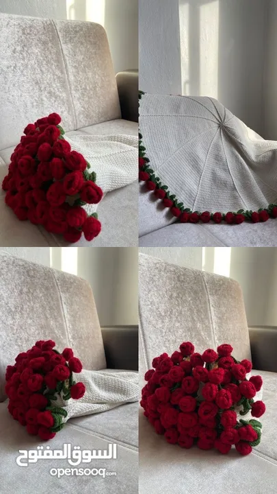 اغراض كروشيه متنوعة للبيع مع امكانية التصميم حسب الطلب