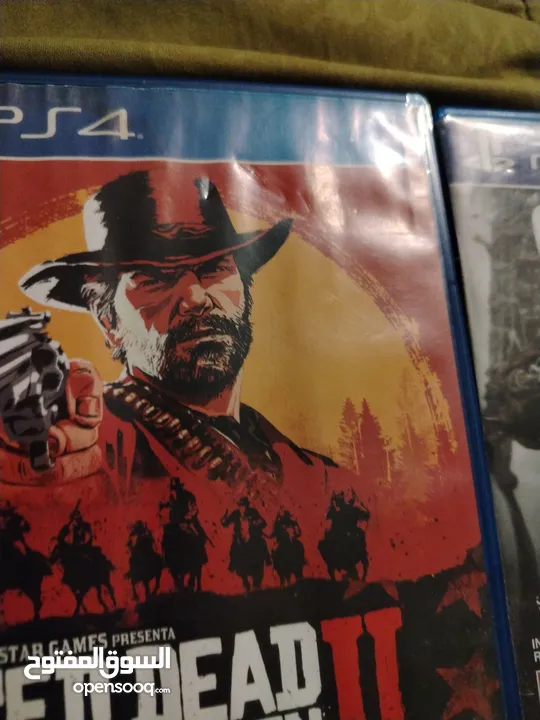 سيديات ps4 and ps5 للبيع سيدي red dead redemptiion 2 /blacl ops 6 world war war2