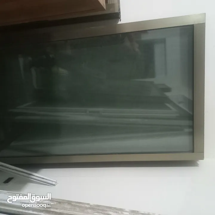 واجهات المنيوم دبل جلاس لون شمبيه بحال الوكاله عدد 4