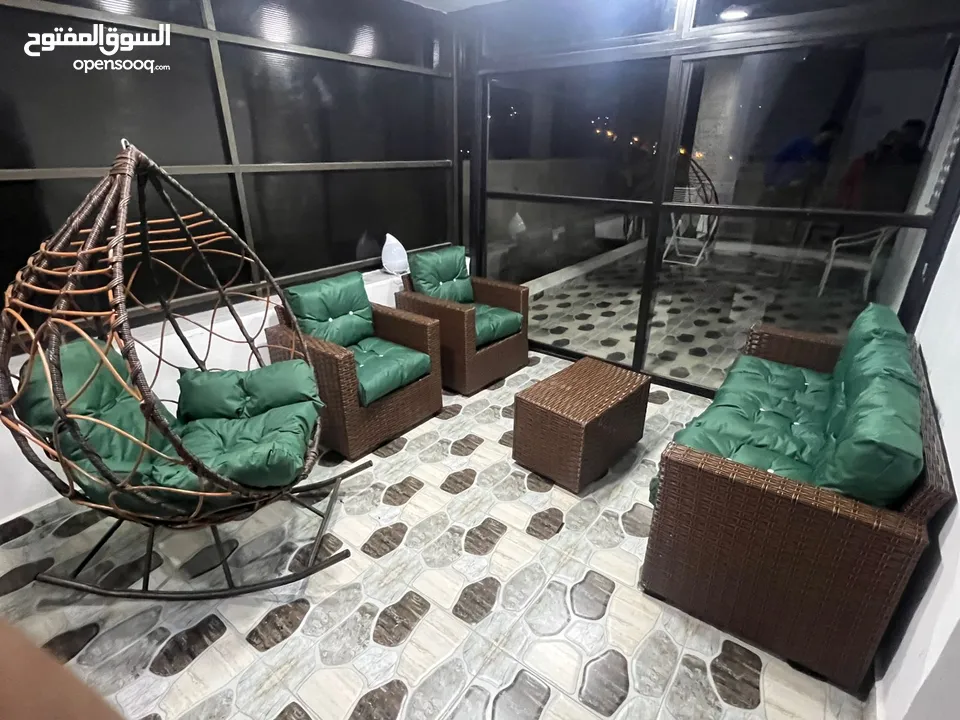 طقم راتان 5 مقاعد