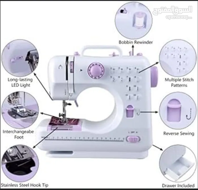ماكينة خياطة كهربائية عملية وسهلة الاستخدام
