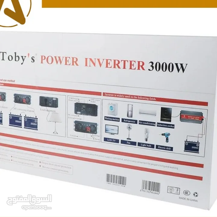 محول طاقة بقوة 3000 وات من Toby’s