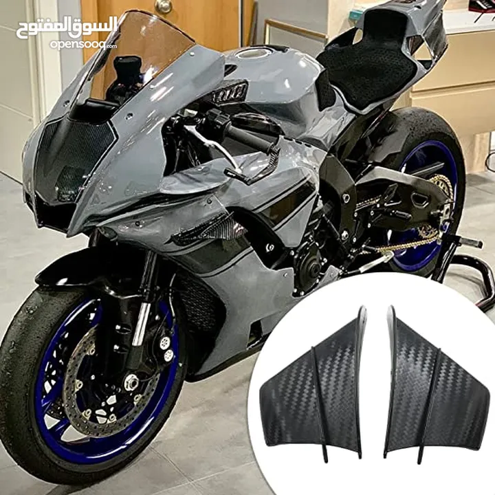 Motorcycle Wings Carbon Fibber ABS Fairing Aerodynamic Spoiler for all motorcycles