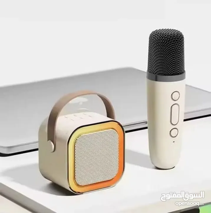 سماعة شحن صغيرة متنقل مع مايك عدد 1 نظام كاروكي للاطفال Karaoke Machine for Kids Adults K12