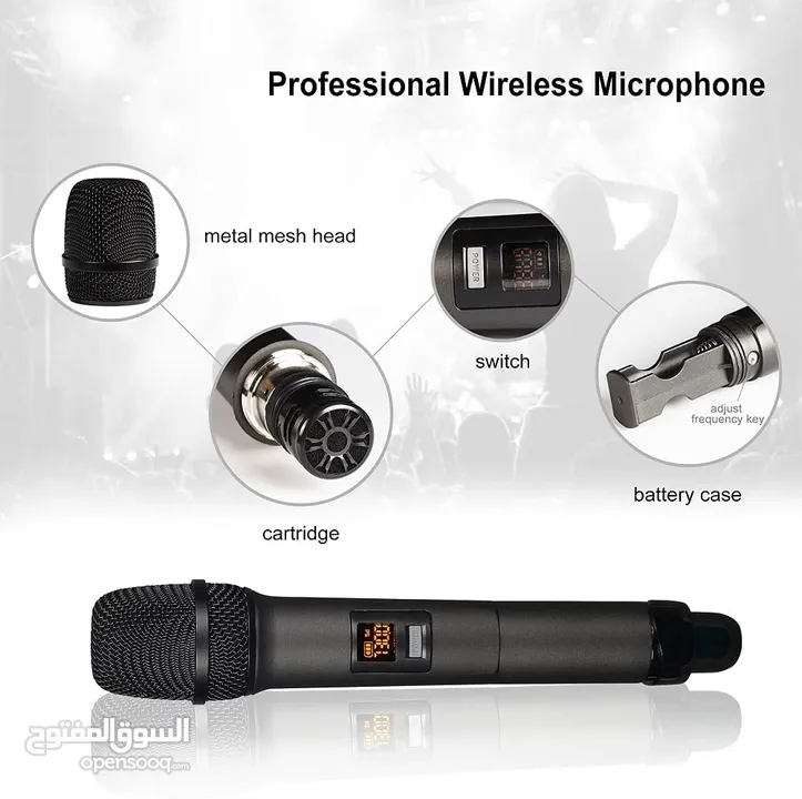 ميكرفون يدوي لاسلكي W-14 Universal UHF Wireless Hand Microphone