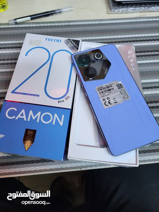 مستعمل اخو الجديد Kamon 20 pro 5G رام 16 جيجا 256 أغراضة والكرتونه الأصلية متوفر توصيل