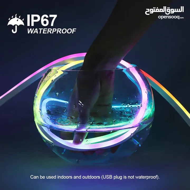 شريط إضاءة LED ذكي RGB متحركة 5 متر