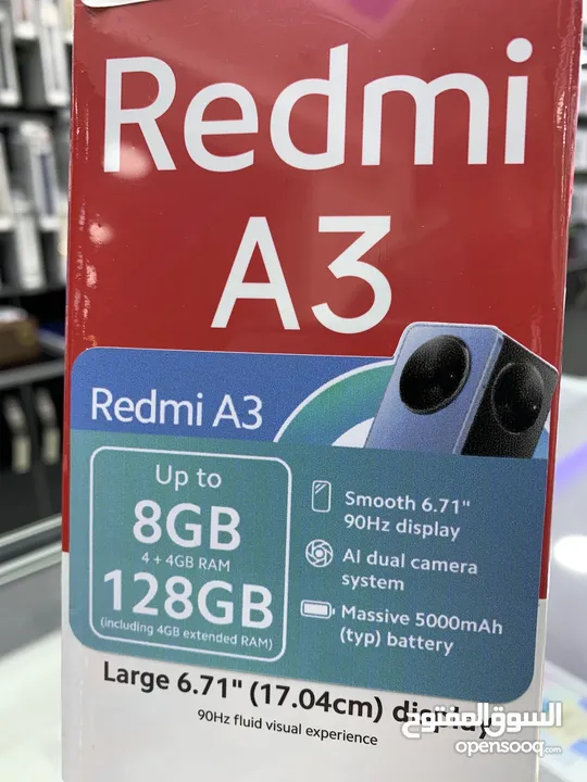 Redmi A3 (128 GB / 4 + 4ex RAM) ريدمي