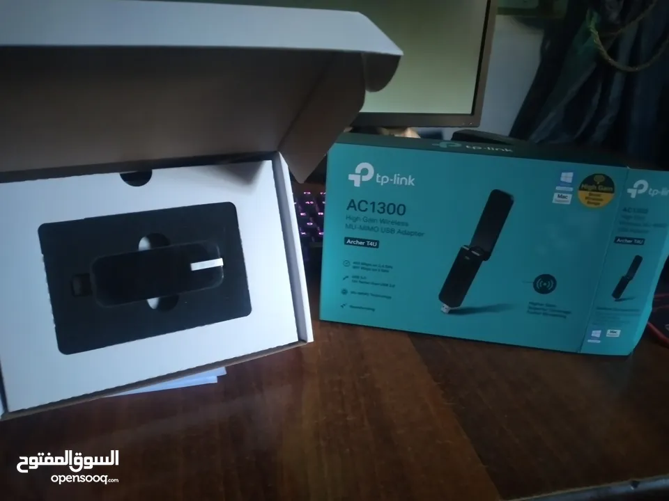 TP-Link 1300AC USB Wifi Adapter Archer T4U V3 /فلاشة واي فاي تدعم  سرعات عالية جدا مكفولة