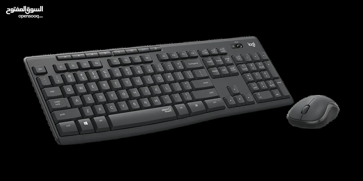 ماوس + كيبورد  ويلرلس Logitech Silent Wireless combo MK295