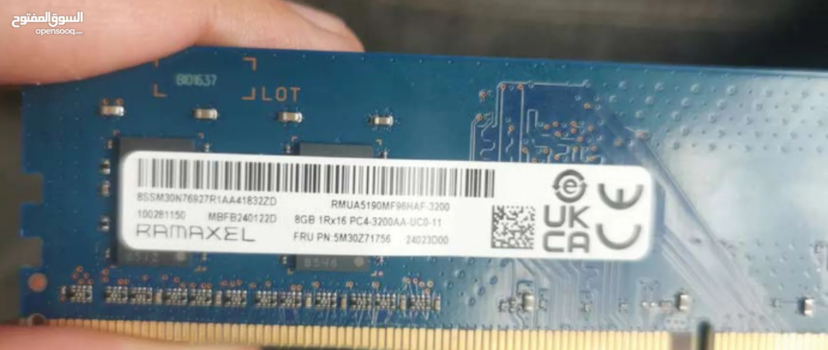 رامة 8 g ddr5+ ddr4 للبدل على رامه ddr2