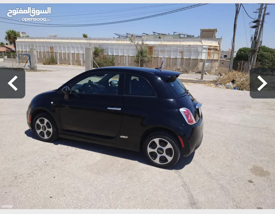 فيات 500e موديل 2017 لون اسود
