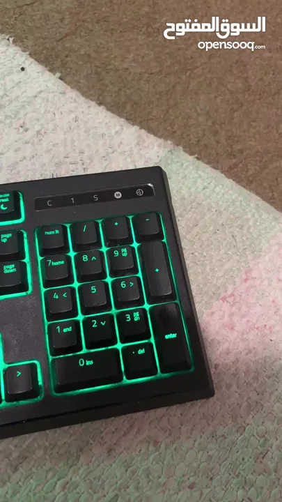 كيبورد razer ornata مع مخدة للايدين
