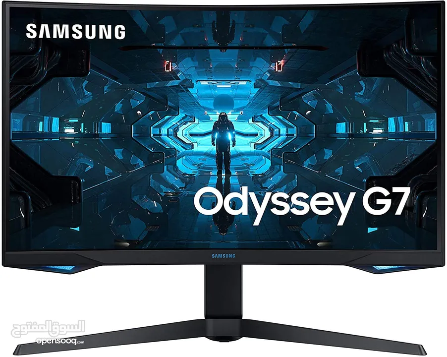 شاشتين سامسونق G7 32 انج 240 هرتز كيرف  2 Samsung Monitors (Odyssey G7 240 HZ IPS 32 INCH)